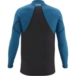 NRS Men's HydroSkin 1.0 Shirt -Outdoor Sports 15032 04 Black Lg Back 062220 1000x1000