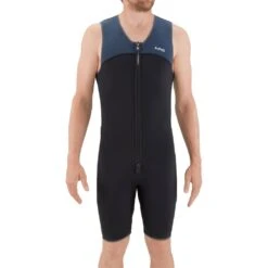 NRS Men's 2.0 Shorty Wetsuit -Outdoor Sports 17259 04 Black Model Front 022220 1000x1000