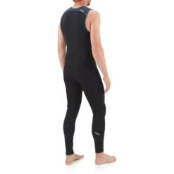 NRS Men's 3.0 Farmer John Wetsuit -Outdoor Sports 17266 04 Black Model Back 062220 1000x1000