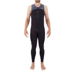 NRS Men's 3.0 Ignitor Wetsuit -Outdoor Sports 17288 01 Black Model Front 081220 1000x1000