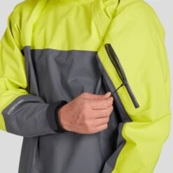 NRS Men's Endurance Splash Jacket -Outdoor Sports 20010 07 Chartreuse Model Zipper 102121 1000x1000