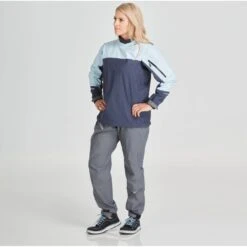 NRS Women's Endurance Splash Jacket -Outdoor Sports 20011 07 CloudNavy Model Front 070121 1000x1000