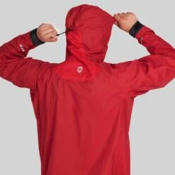 NRS Men's High Tide Splash Jacket -Outdoor Sports 20026 04 Red Model Hood 102121 1000x1000