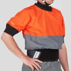 NRS Men's Stratos Shorty Jacket -Outdoor Sports 20039 02 Flare Model FrontCrop 102121 1000x1000