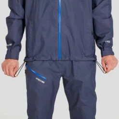 NRS Men's Teeko Rain Jacket -Outdoor Sports 20040 01 Blue Model DrawStrings 102121 1000x1000