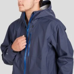 NRS Men's Teeko Rain Jacket -Outdoor Sports 20040 01 Blue Model Zipper 102121 1000x1000