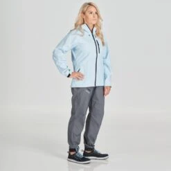 NRS Women's Teeko Rain Jacket -Outdoor Sports 20043 01 Cloud Model Front 070121 1000x1000