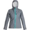 NRS Women's Teeko Rain Jacket -Outdoor Sports 20043 01 Gray Med Front 070821 1000x1000