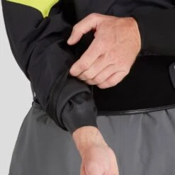 NRS Men's Flux Dry Top -Outdoor Sports 22515 06 Black Model WristGasket 062822 1000x1000