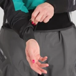 NRS Women's Crux Dry Suit 32 NRS Women's Crux Dry Suit -Outdoor Sports 22532 05 Jade Model WristGasket 061722 1000x1000