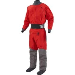 NRS Men's Crux Dry Suit - Closeout 31 NRS Men's Crux Dry Suit - Closeout -Outdoor Sports 22533 04 Salsa Lg Left 062320 1000x1000