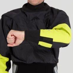 NRS Men's Crux Dry Suit 29 NRS Men's Crux Dry Suit -Outdoor Sports 22533 05 Black Model WristDrain 062822 1000x1000