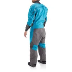 NRS Men's Explorer Semi-Dry Suit - Closeout -Outdoor Sports 22534 03 Fjord Model Back 061720 1000x1000