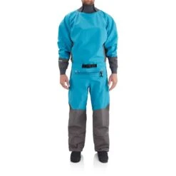 NRS Men's Explorer Semi-Dry Suit - Closeout -Outdoor Sports 22534 03 Fjord Model Front 061720 1000x1000