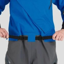 NRS Women's Explorer Semi-Dry Suit 21 NRS Women's Explorer Semi-Dry Suit -Outdoor Sports 22538 02 Blue Model Belt 061722 1000x1000