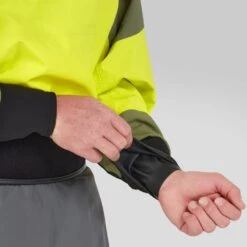 NRS Men's Rev GORE-TEX Pro Dry Top -Outdoor Sports 22541 01 Chartreuse Model Wrist 111921 1000x1000