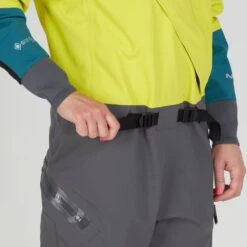 NRS Women's Nomad GORE-TEX Pro Semi-Dry Suit 12 NRS Women's Nomad GORE-TEX Pro Semi-Dry Suit -Outdoor Sports 22549 01 Chartreuse Model Detail 092421 1000x1000