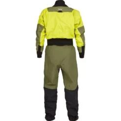 NRS Men's Axiom GORE-TEX Pro Dry Suit -Outdoor Sports 22550 01 Chartreuse Lg Back 092821 1000x1000