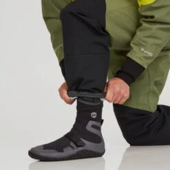 NRS Men's Axiom GORE-TEX Pro Dry Suit -Outdoor Sports 22550 01 Chartreuse Model Ankle 092821 1000x1000