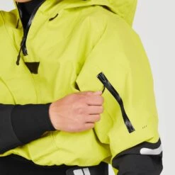 NRS Men's Navigator GORE-TEX Pro Semi-Dry Suit -Outdoor Sports 22553 01 Chartreuse Model Zipper 092821 1000x1000