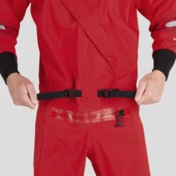 NRS Men's Foray Dry Suit 31 NRS Men's Foray Dry Suit -Outdoor Sports 22555 01 Red Model WaistBelt 062822 1000x1000