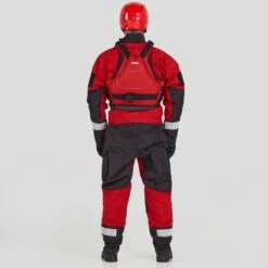NRS Extreme SAR GTX Dry Suit -Outdoor Sports 22560 01 Red Model BackPFD 111021 1000x1000