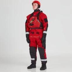 NRS Extreme SAR GTX Dry Suit -Outdoor Sports 22560 01 Red Model LeftPFD 111021 1000x1000