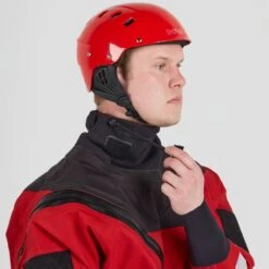 NRS Ascent SAR Dry Suit -Outdoor Sports 22561 01 Red Model NeckClosure 111021 1000x1000