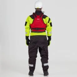 NRS Ascent SAR Dry Suit -Outdoor Sports 22561 01 SafetyYellow Model BackPFD 111021 1000x1000