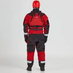 NRS Ascent SAR GTX Dry Suit -Outdoor Sports 22562 01 Red Model BackPFD 111021 1000x1000
