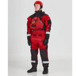 NRS Ascent SAR GTX Dry Suit -Outdoor Sports 22562 01 Red Model LeftPFD 111021 1000x1000