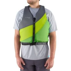 NRS Crew Universal PFD -Outdoor Sports 40003 03 Green Model Front 011019 1000x1000