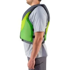 NRS Crew Universal PFD -Outdoor Sports 40003 03 Green Model Side 011019 1000x1000
