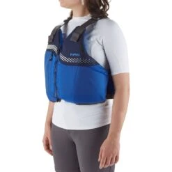 NRS Vista PFD -Outdoor Sports 40005 03 Blue FemaleModel Left 121619 1000x1000