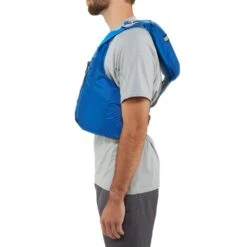 NRS Clearwater Mesh Back PFD -Outdoor Sports 40007 04 Blue Model Side 062119 1000x1000