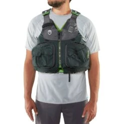 NRS Chinook Fishing PFD - Closeout -Outdoor Sports 40009 04 Bayberry Model Front 071818 1000x1000