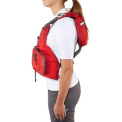 NRS Chinook Fishing PFD - Closeout -Outdoor Sports 40009 04 Red Model Side 071818 1000x1000