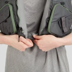 NRS Chinook Fishing PFD -Outdoor Sports 40009 05 Charcoal Model Buckle 041522 1000x1000