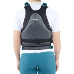 NRS Zen Rescue PFD 38 NRS Zen Rescue PFD -Outdoor Sports 40030 02 CharcoalTeal Model Back 102721 1000x1000