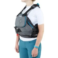 NRS Zen Rescue PFD 36 NRS Zen Rescue PFD -Outdoor Sports 40030 02 CharcoalTeal Model Left 070819 1000x1000