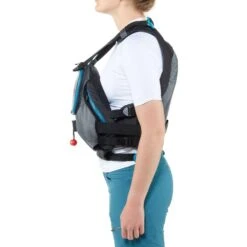 NRS Zen Rescue PFD 37 NRS Zen Rescue PFD -Outdoor Sports 40030 02 CharcoalTeal Model Side 102721 1000x1000