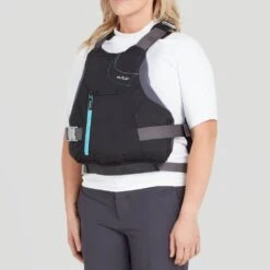 NRS Women's Siren PFD -Outdoor Sports 40036 04 Black Model Left 041522 1000x1000