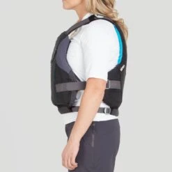 NRS Women's Siren PFD -Outdoor Sports 40036 04 Black Model Side 041522 1000x1000