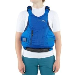 NRS Ion PFD - Closeout -Outdoor Sports 40056 02 Blue Model Front 031320 1000x1000