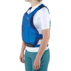 NRS Ion PFD - Closeout -Outdoor Sports 40056 02 Blue Model Left 031320 1000x1000