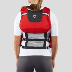 NRS Chinook OS Fishing PFD -Outdoor Sports 40071 01 Red Model Back 062722 1000x1000