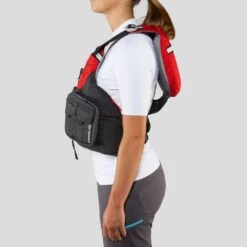 NRS Chinook OS Fishing PFD -Outdoor Sports 40071 01 Red Model Side 062722 1000x1000