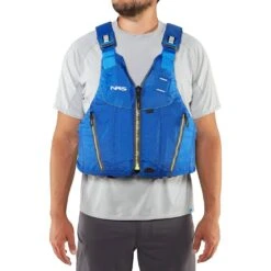 NRS Oso PFD 28 NRS Oso PFD -Outdoor Sports 40072 01 Blue Model Front 071818 1000x1000