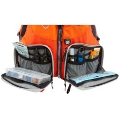 NRS Raku Fishing PFD -Outdoor Sports 40074 01 Orange na PocketsFull 091118 1000x1000