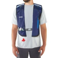 NRS Matik Inflatable PFD 24 NRS Matik Inflatable PFD -Outdoor Sports 40080 01 Navy Model Front 071818 1000x1000